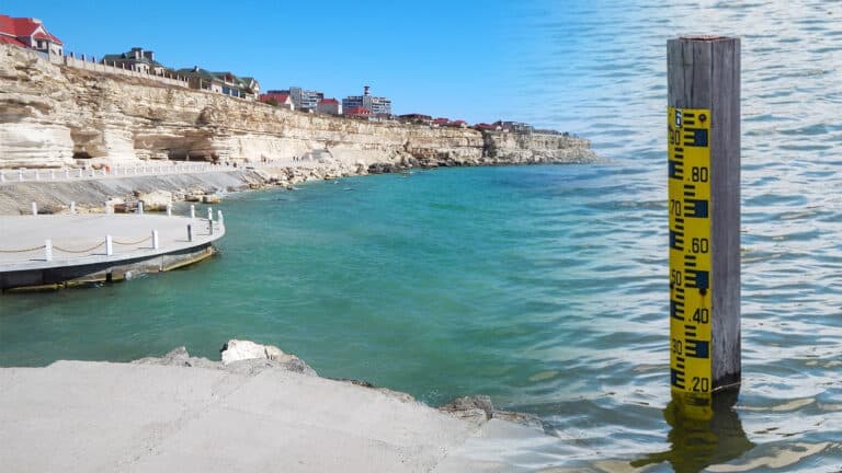 На 119 см увеличился уровень Каспийского моря благодаря паводку
