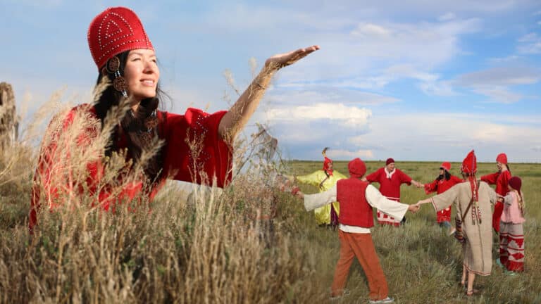 Женщины в красном. Какого цвета одежду предпочитали древние жительницы Казахстана