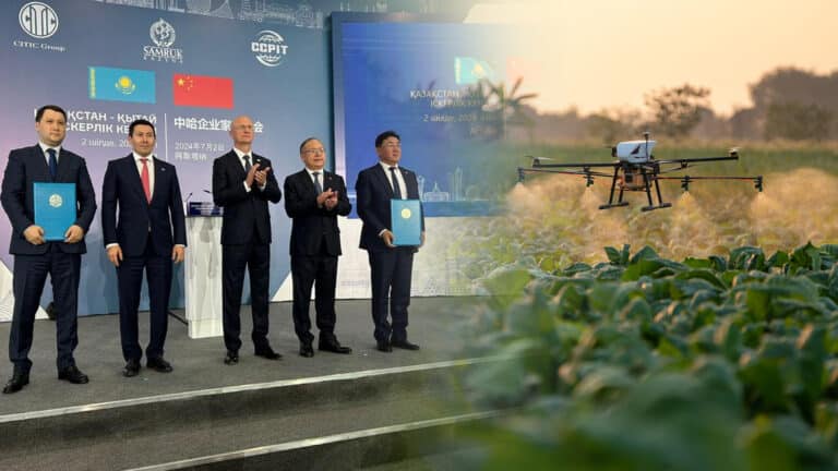 Минсельхоз будет использовать китайские интеллектуальные дроны для защиты растений в Казахстане