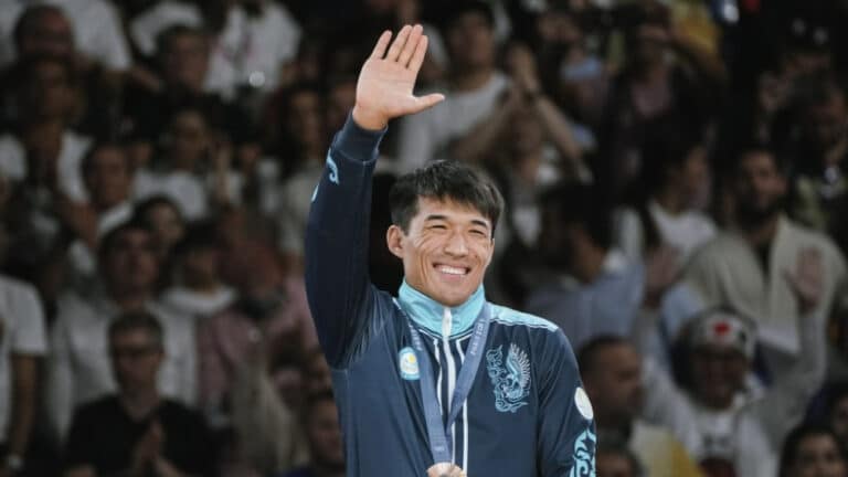 Kazakhstan judoka Gusman Kyrgyzbayev wins bronze in Paris
