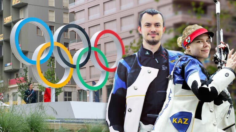 Kazakhstani shooter proposes to his girlfriend at the Olympics in Paris