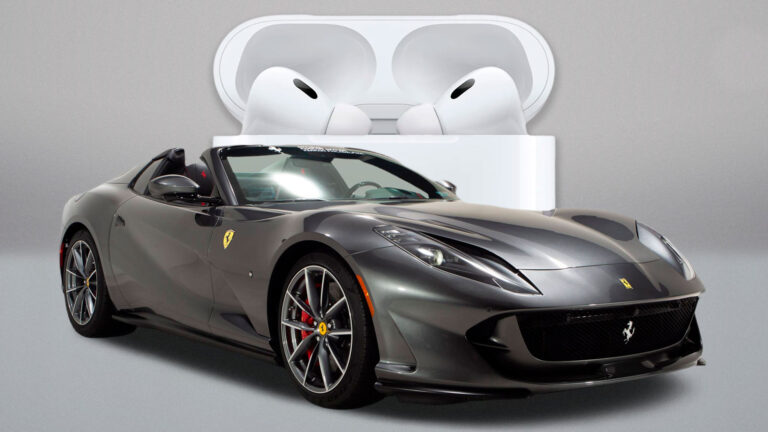 Угнанный Ferrari нашли благодаря наушникам AirPods