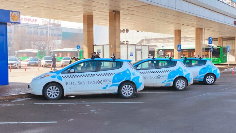 Almaty taxi company expands its EV fleet