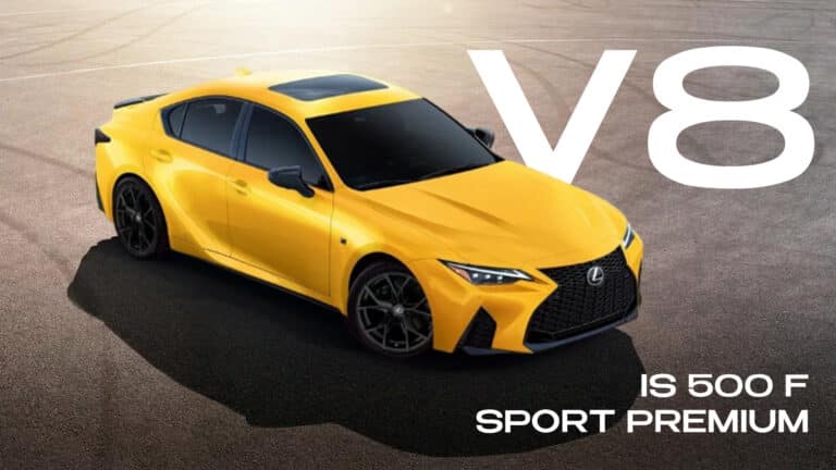 Lexus выпустил специальную версию IS 500 ярко-желтого цвета с двигателем V8