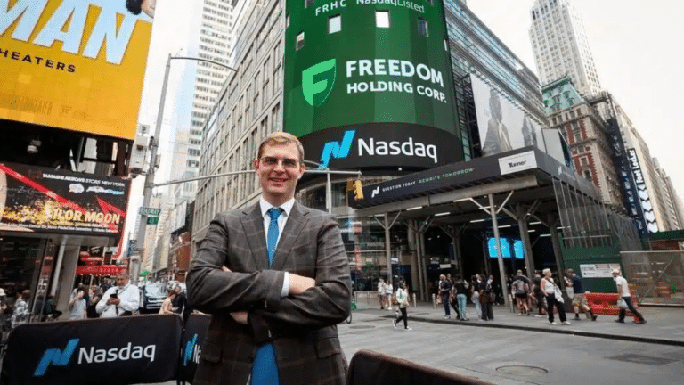 Freedom Holding skyrockets 600% in five years on Nasdaq