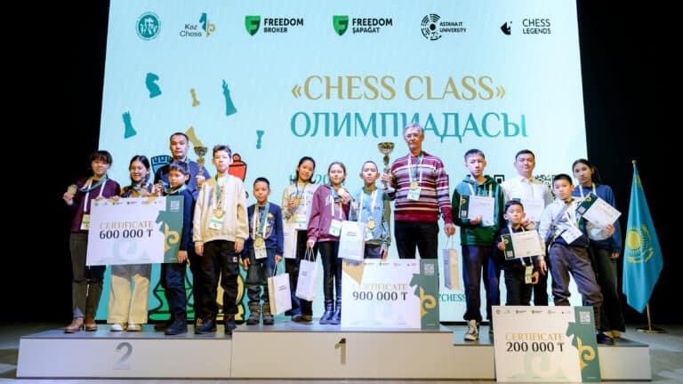 Астанада мектеп оқушылары арасыныда шахматтан II «Chess Class» олимпиадасының жеңімпаздары анықталды