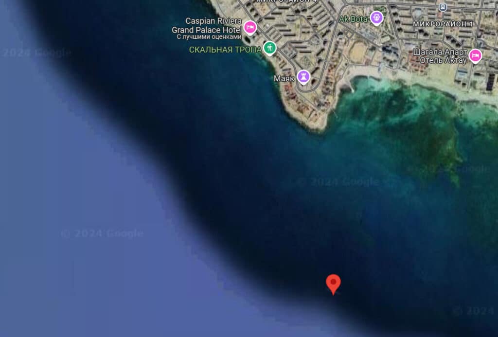 В Каспийском море обнаружено загадочное судно из-за обмеления водоема