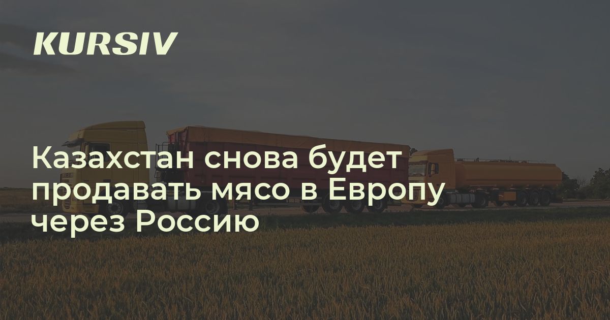 Казахстан снова будет продавать мясо в Европу через Россию