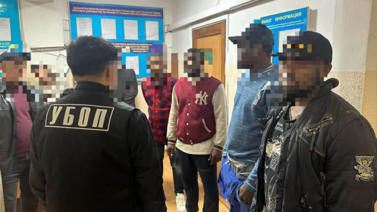 Authorities detain illegal workers from Africa at factory in Almaty