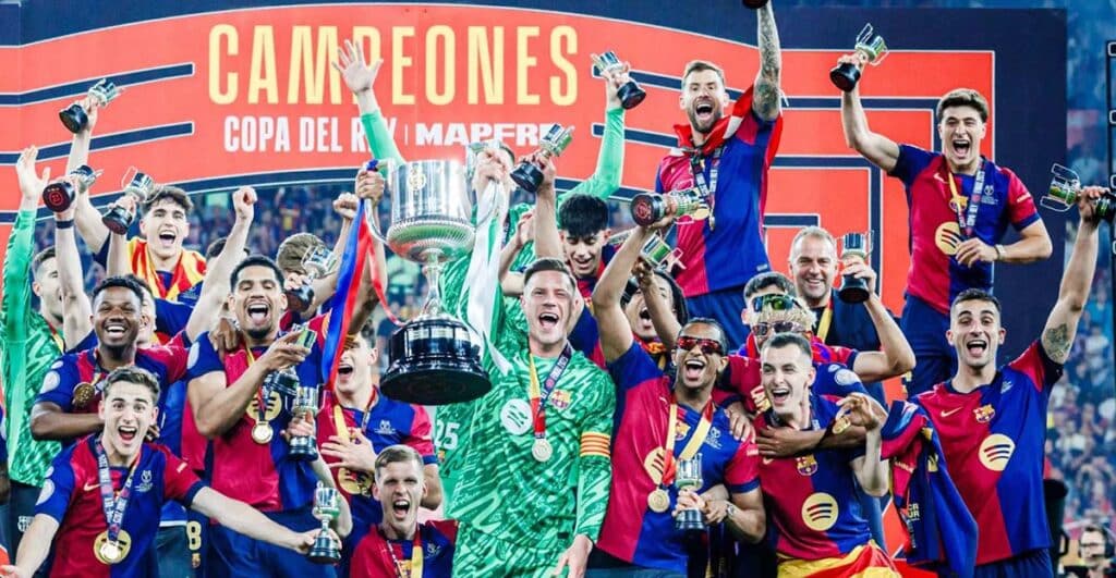 «Барселона» выиграла у «Реала» 3:2 и 32-й раз завоевала Кубок Испании