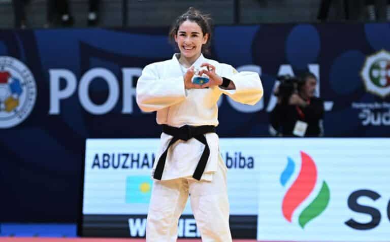 Дзюдоистка Абиба Абужакынова завоевала бронзу на турнире Grand Slam в Душанбе