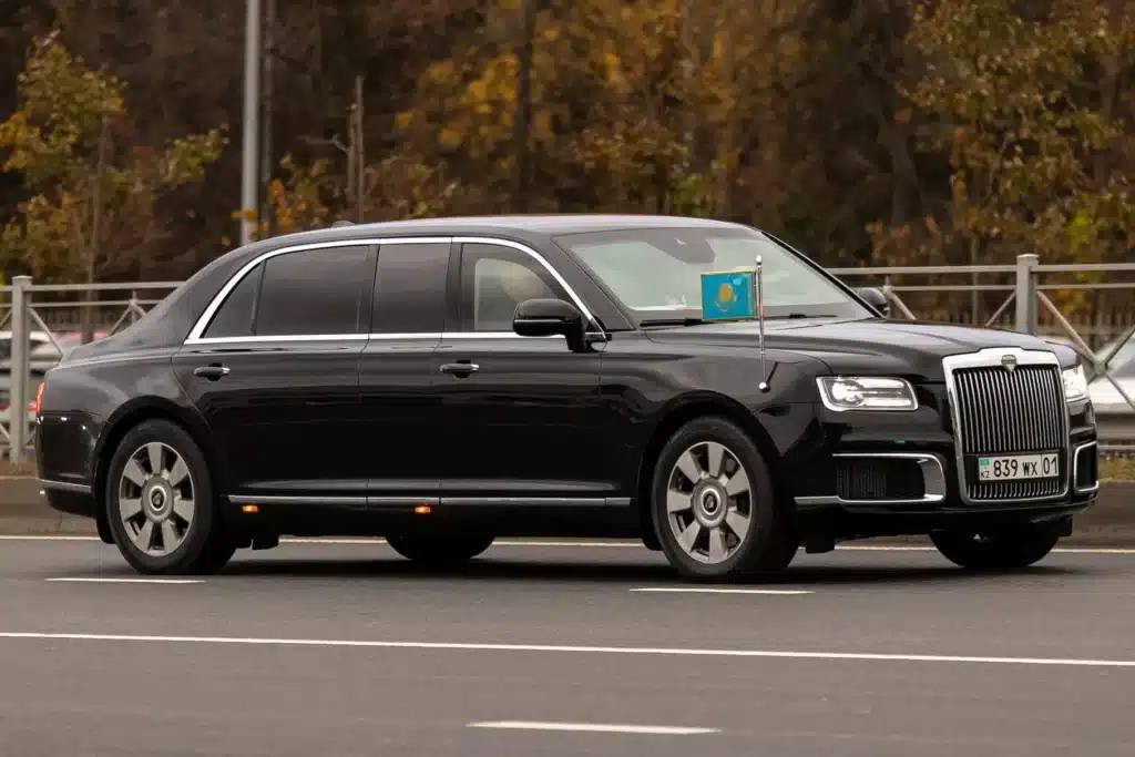 Aurus Senat Long көлігі – Қазақстан Республикасының Мемлекеттік күзет қызметінің балансында /фото: РПУ «Данк»