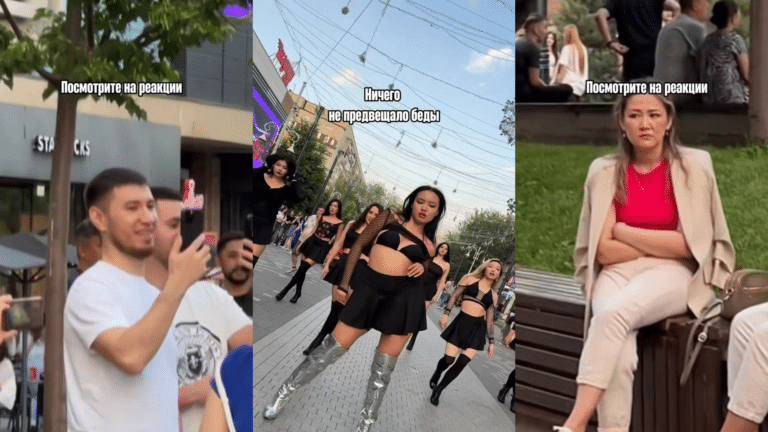 Танцы на каблуках посреди алматинского Арбата возмутили блюстителей нравственности
