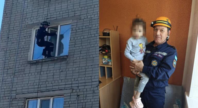 Стоявшая у открытого окна четырехлетняя девочка напугала павлодарцев