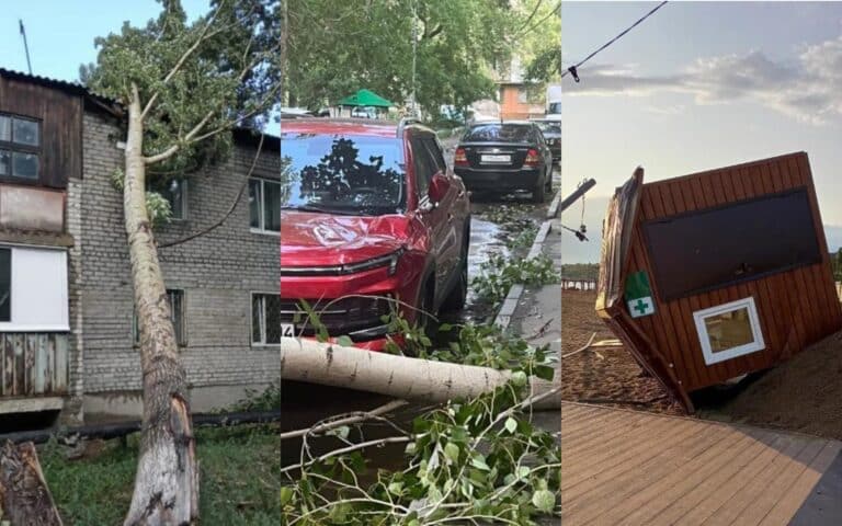 Дауыл салдарынан Павлодар облысында үш қала мен бірқатар ауданда ТЖ жарияланды