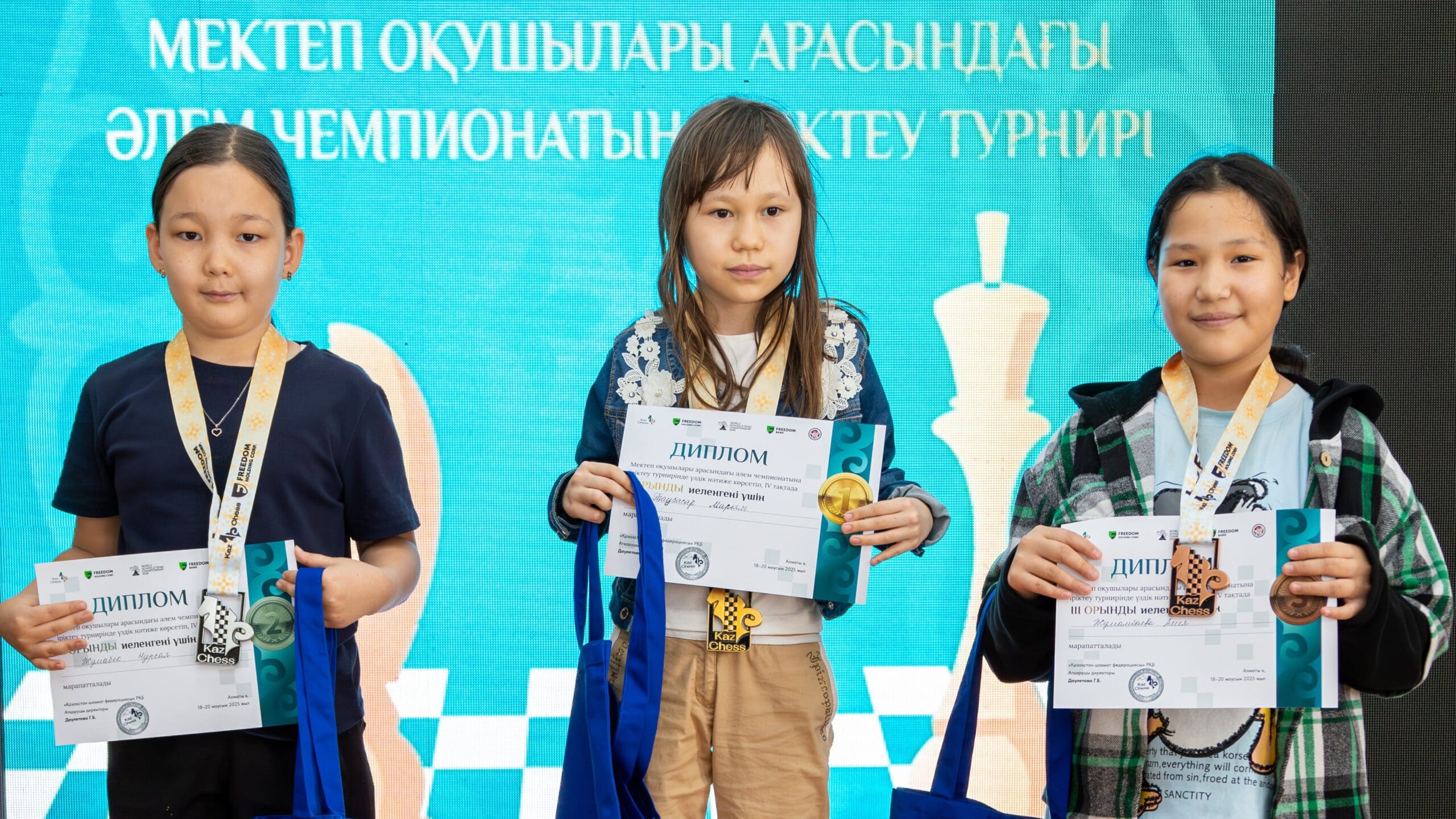 Оқушылар Қазақстан атанынан әлем чемпионатына қатысады / фото: KazChess