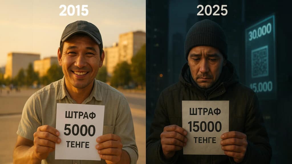 Казахстанцев стали штрафовать втрое больше за последние 10 лет