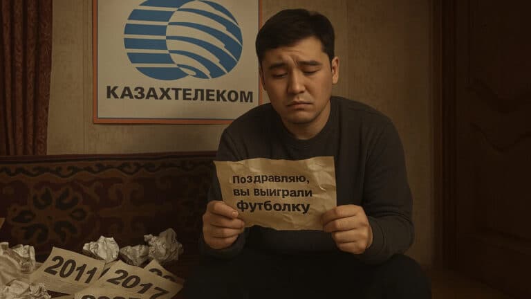 Казахстанец 14 лет не может получить выигранную футболку от «Казахтелекома»