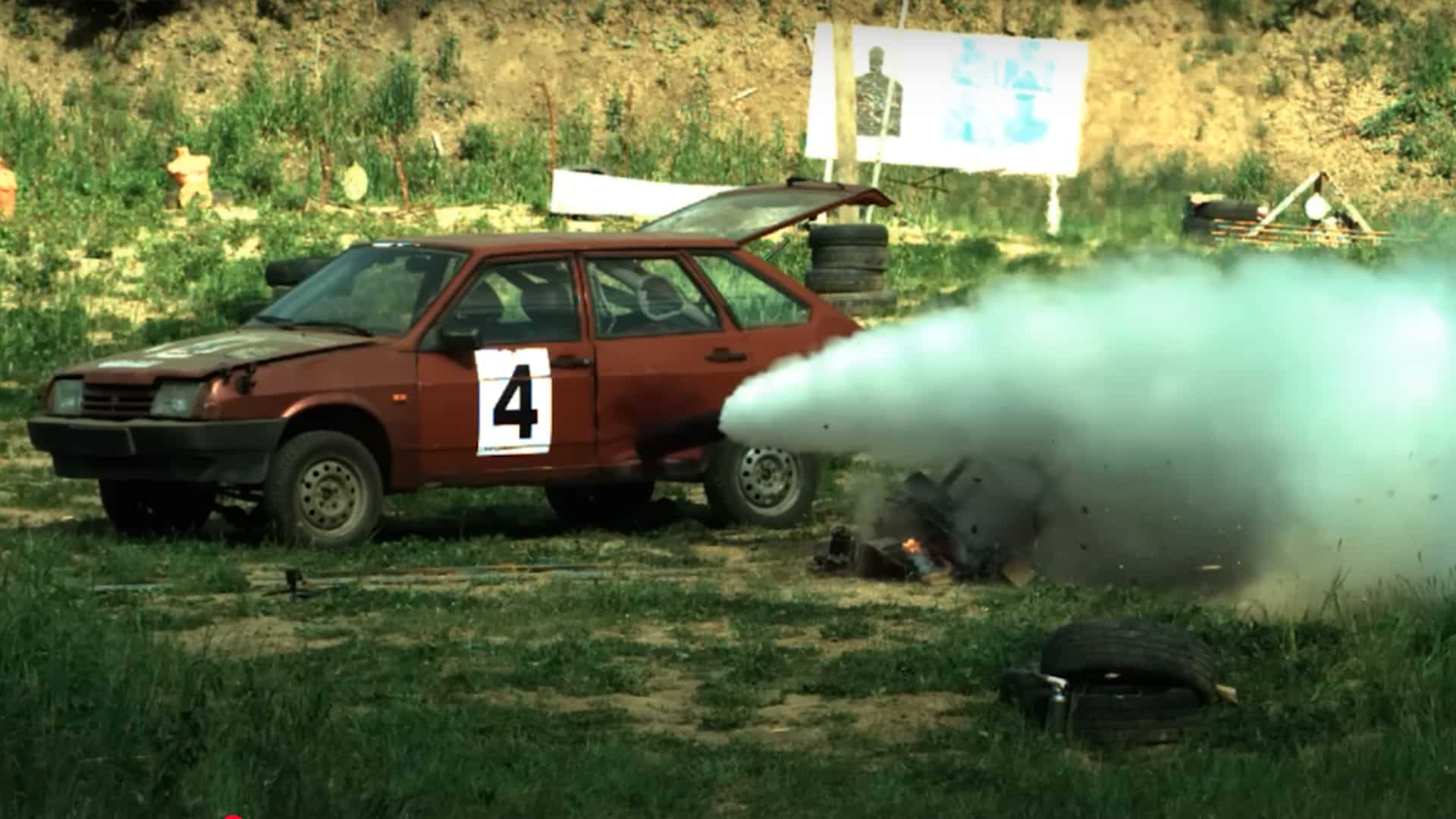 ваз-2109 на реактивном двигателе, Лада Девятка, Lada