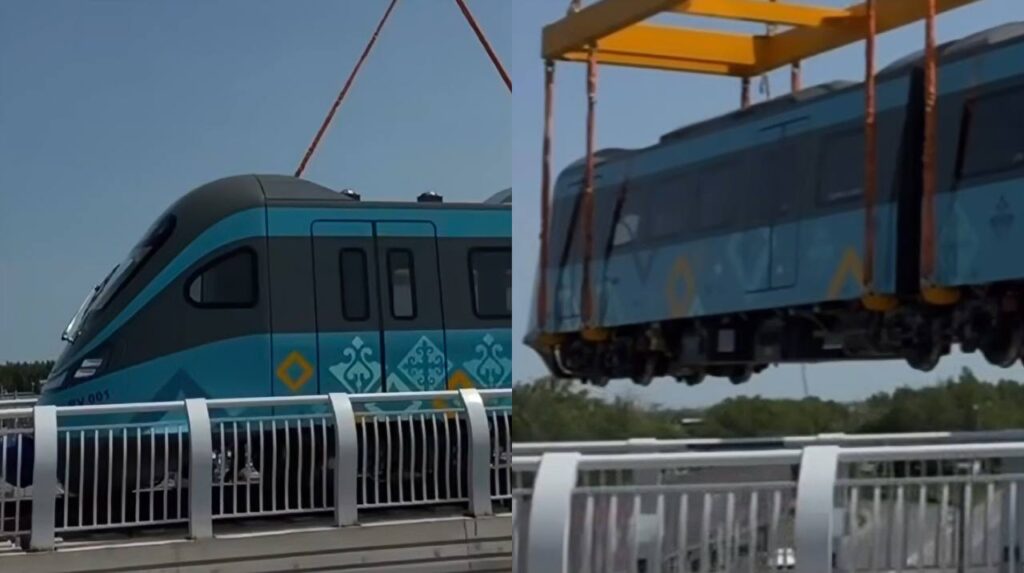 LRT-нің алғашқы вагондары рельске көтерілді