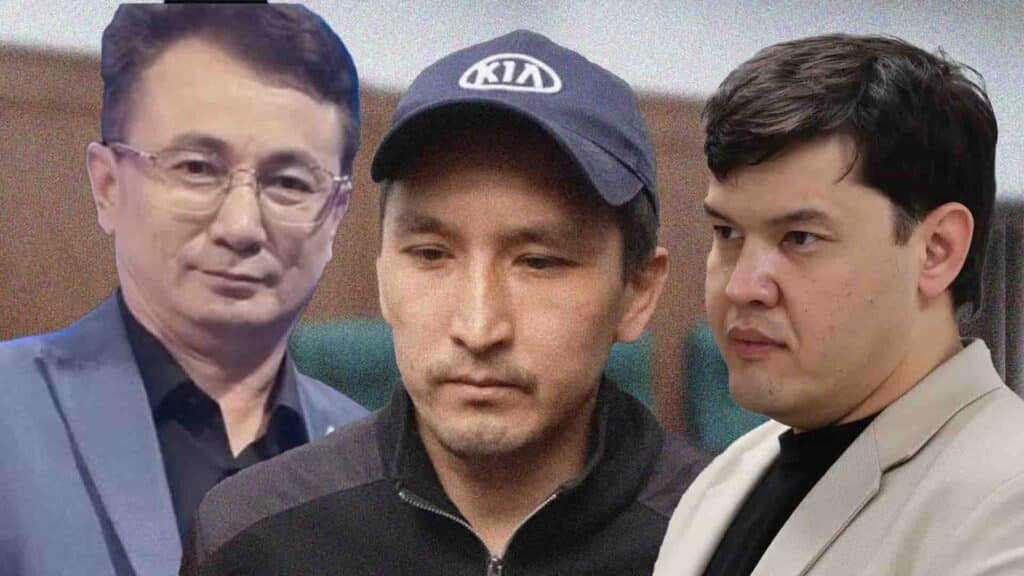 Қаржаубай Нұрымовтың адвокаты Айтбек Амангелді командасының мәдениеттілігі мен сауаттылығына күмән келтірді / коллаж: kursiv.media, бильд-редактор Ахтам Зиперов
