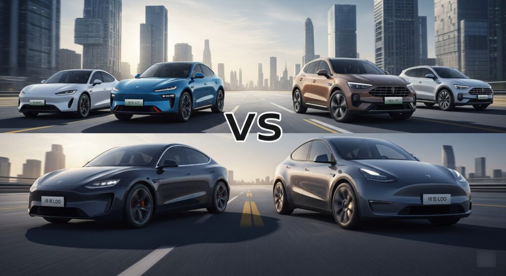 Эти четыре китайских кроссовера «подвинут» Tesla Model Y