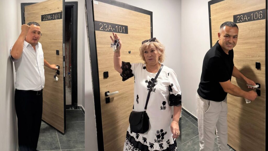 Кәсіпкер Алагөзовтен пәтер алғандар алғаш рет жаңа баспанаға кірді