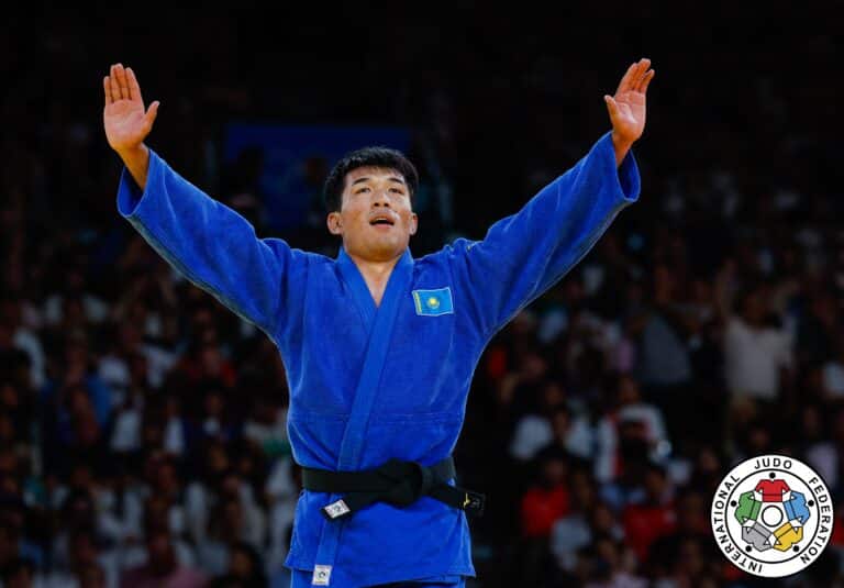 Кыргызбаев проиграл олимпийскому чемпиону и остался без медали на ЧМ по дзюдо