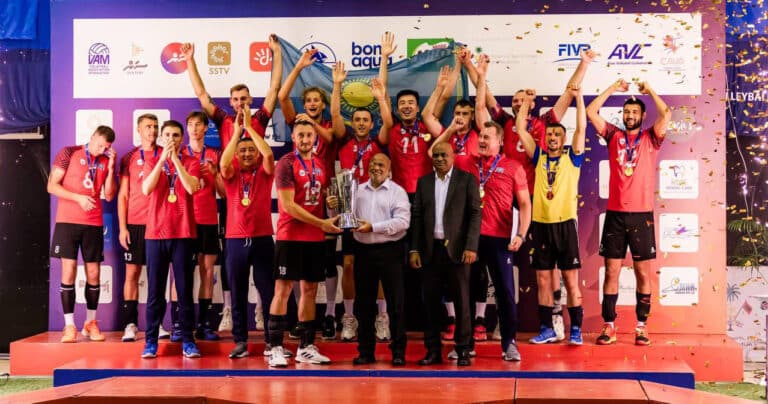 Волейбольный «Жайык» выиграл Центральноазиатскую Лигу чемпионов на Мальдивах