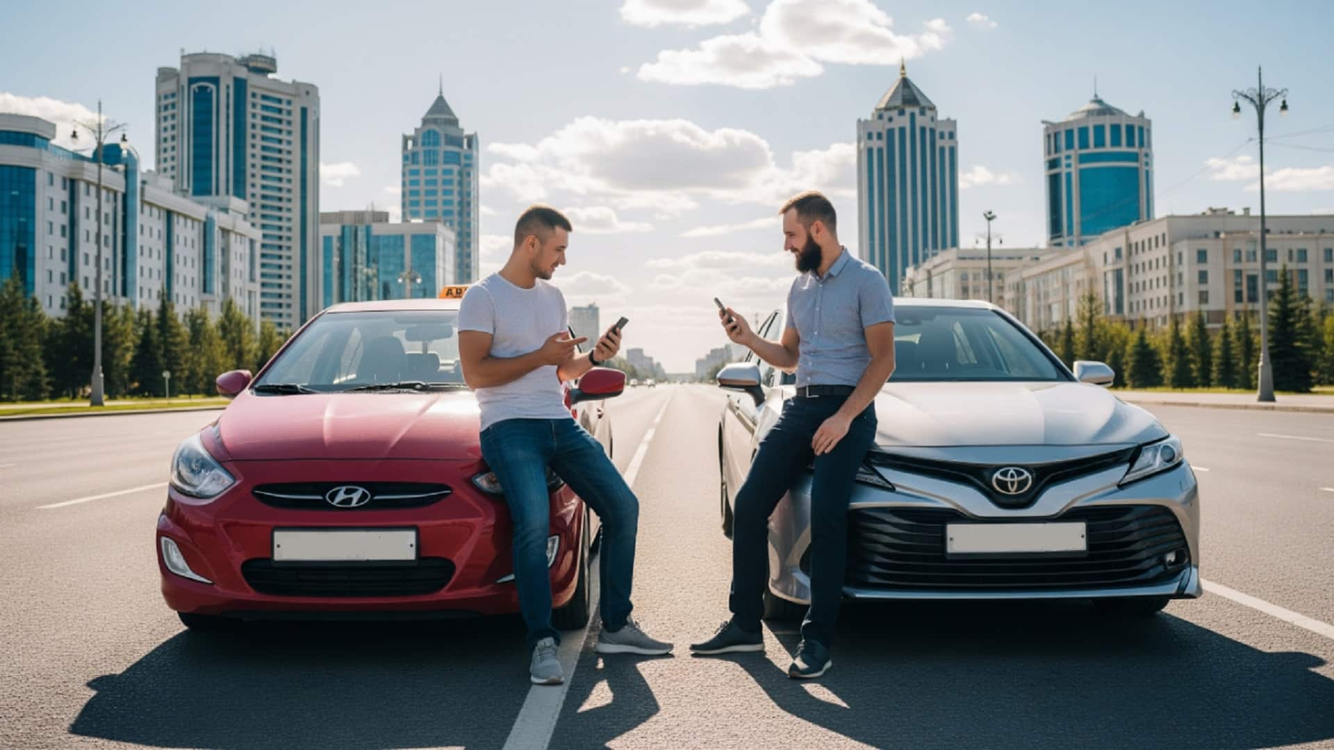 Toyota Camry, Hyundai Accent, Camry, Accent, Тойота Камри, Хендэ Акцент