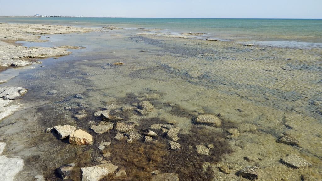 Каспийское море обмелело до исторического минимума