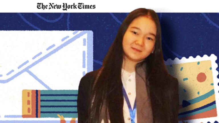 Астаналық оқушының эссесі The New York Times басылымында жарияланды