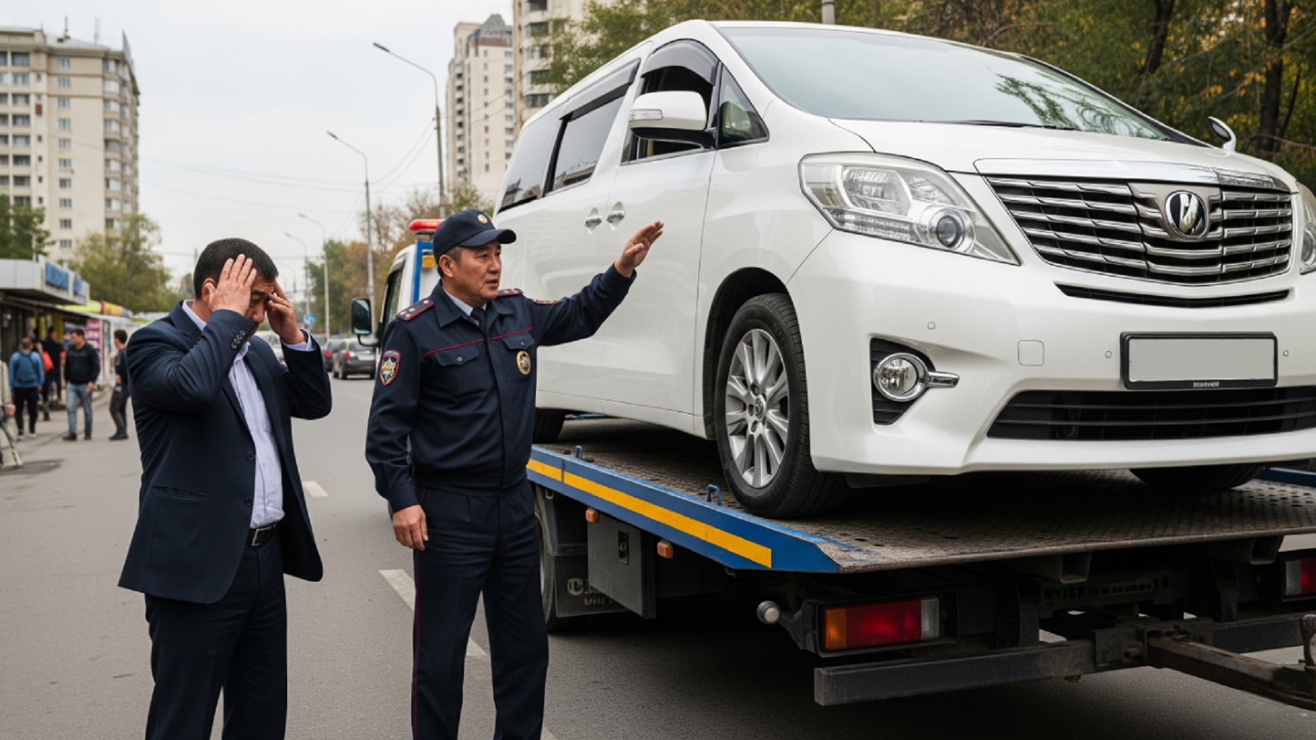 Штраф, Toyota Alphard, тойота альфард