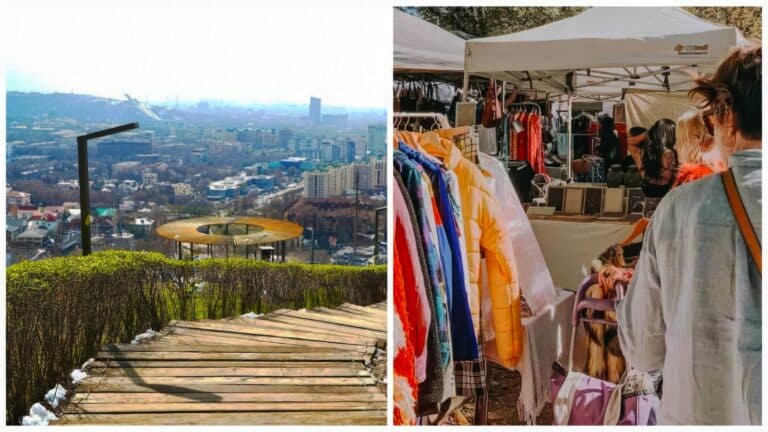 Новая пешеходная тропа на «Кок-Тобе» ведет к базару из 90-х