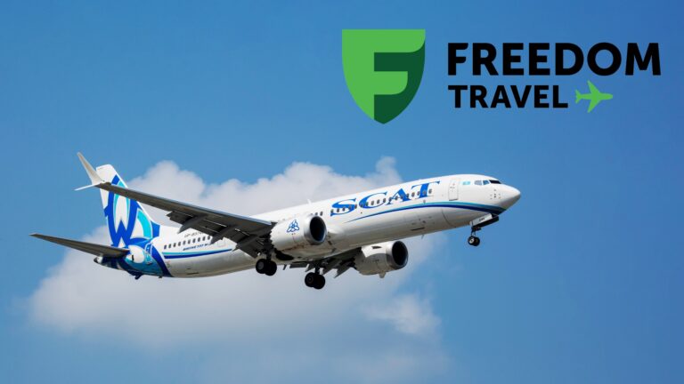 Билеты на рейсы SCAT можно купить со скидкой по акции Freedom Travel