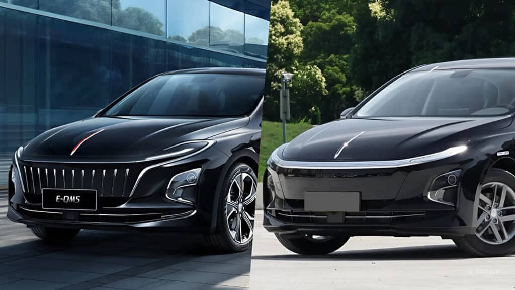 Таксист в Алматы сравнил новый и дорестайлинговый Hongqi E-QM5