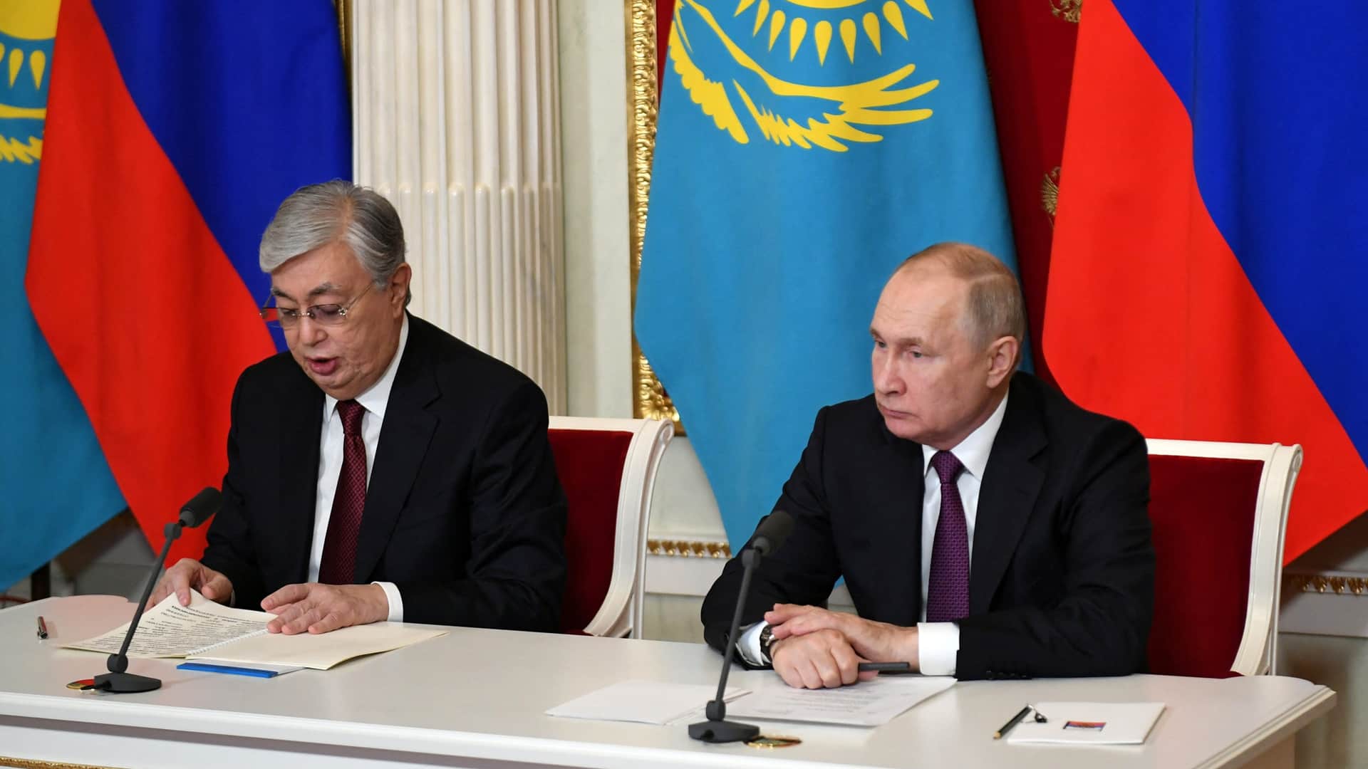 Путин и Токаев