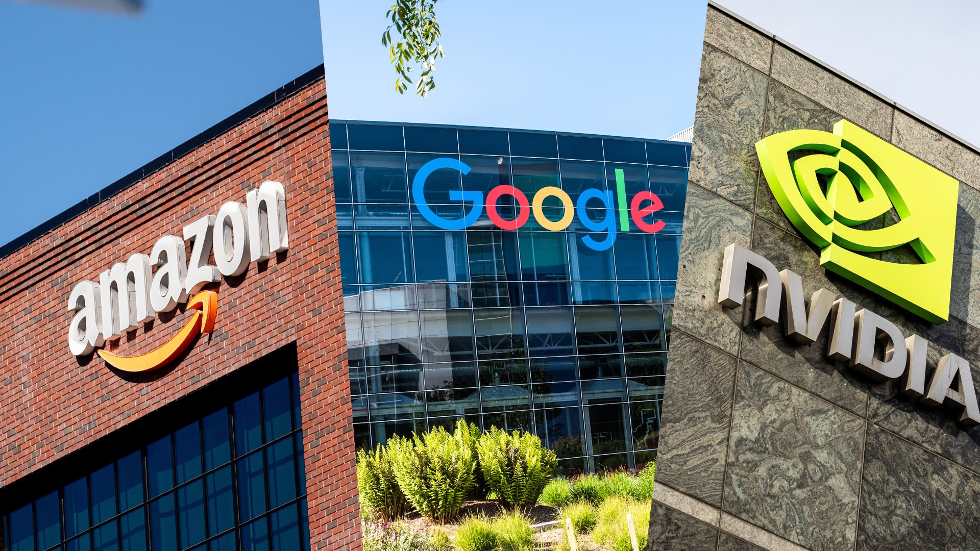 Акции Amazon, Google и Nvidia, Apple