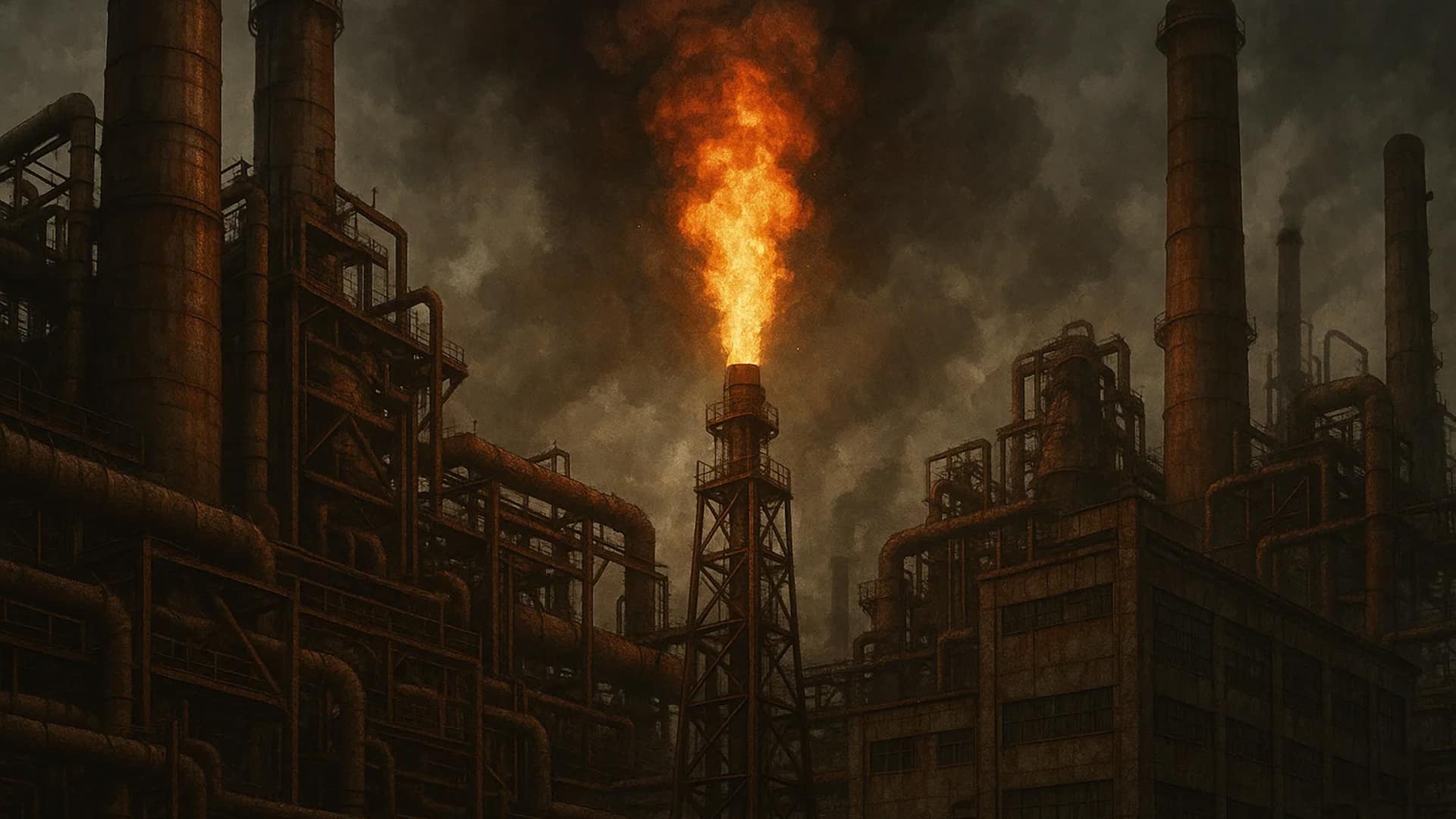 На заводе «КазМунайГаз» и Сибура» горел факел