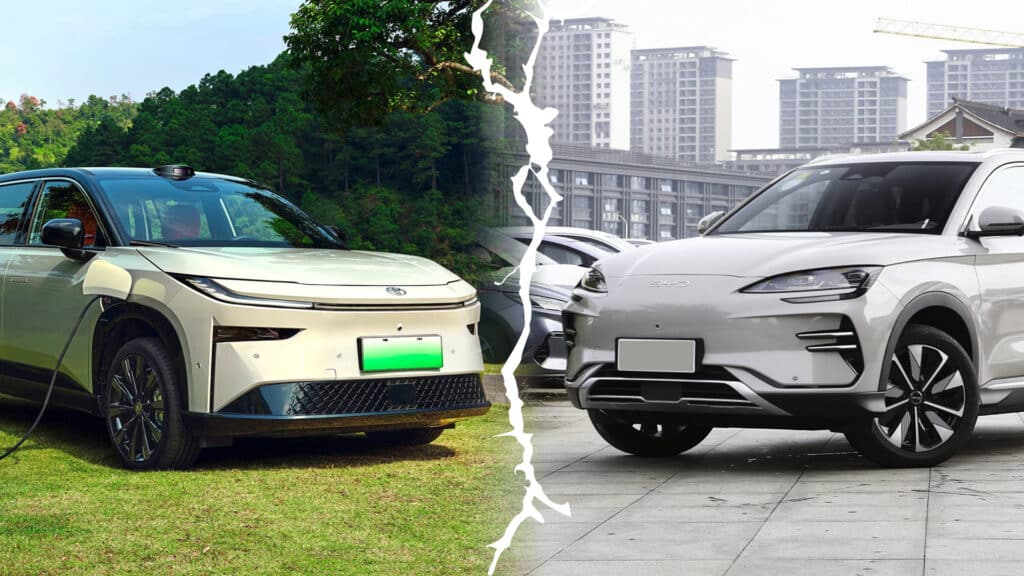 Блогеры сравнили Toyota BZ3X и BYD Song Plus на длинной дистанции