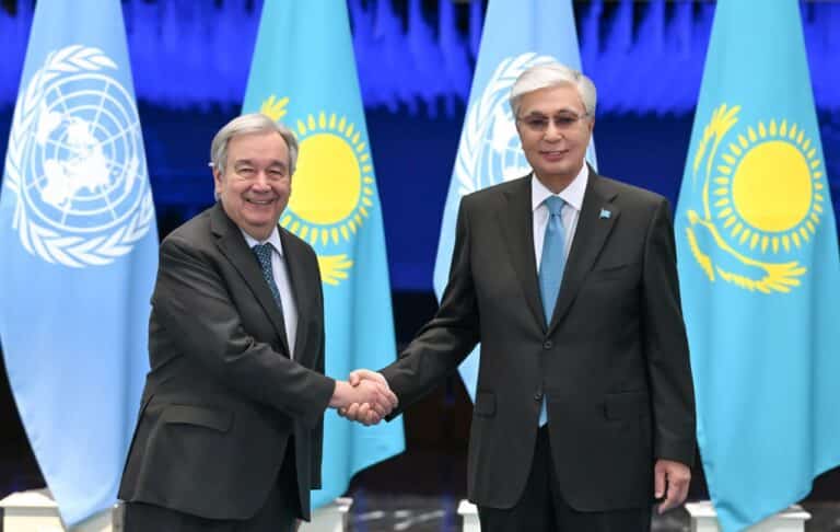 Президент БҰҰ Бас хатшысымен келіссөз жүргізді