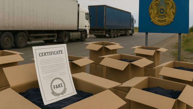 В Казахстан массово ввозят товары с поддельными сертификатами