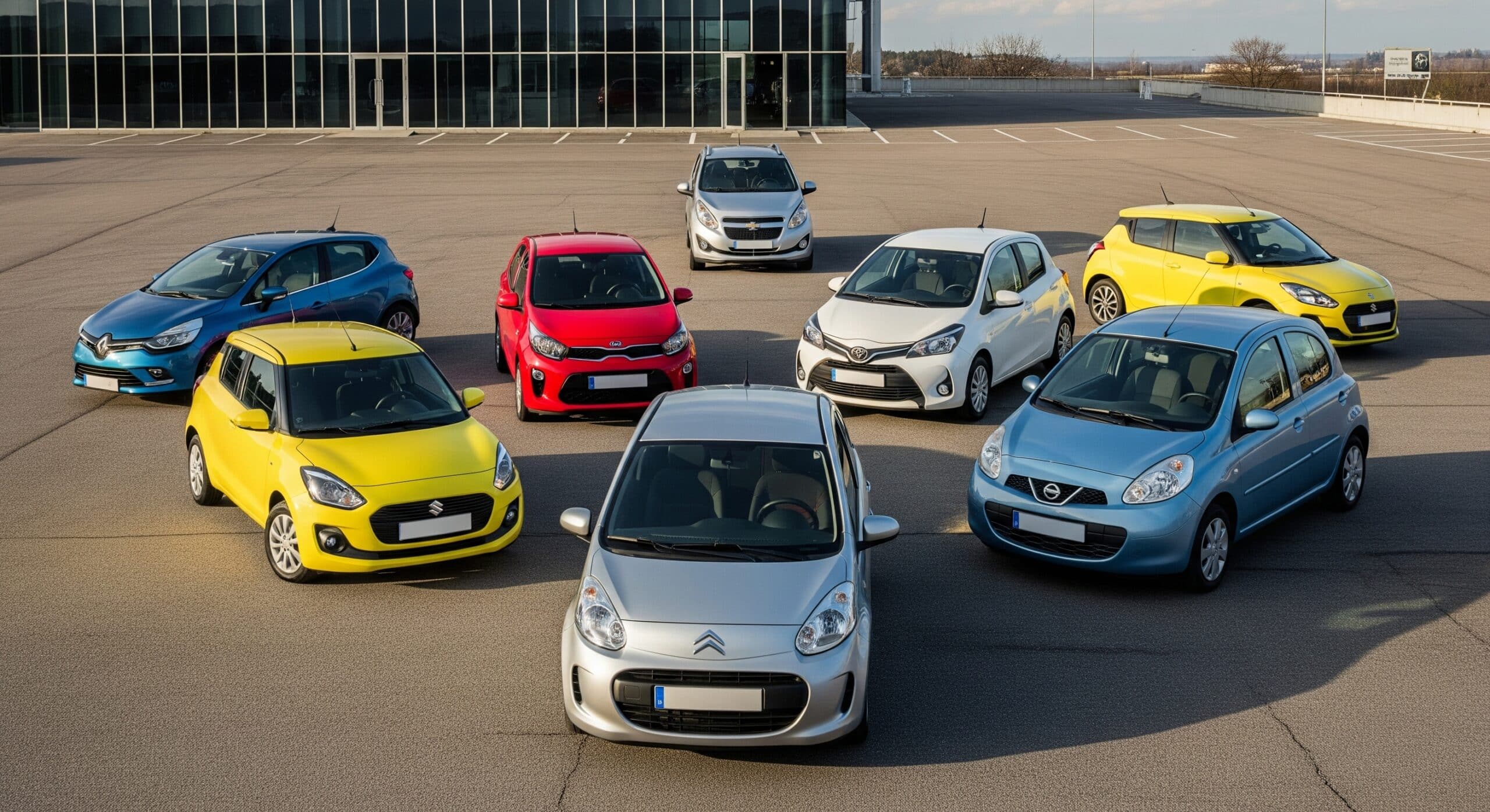 Renault Clio, Kia Picanto, Chevrolet Spark, Toyota Yaris, Suzuki Swift, Citroen C1, Nissan Micra, экономичные машины