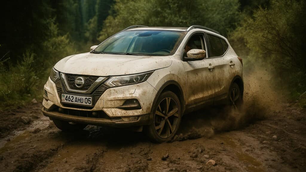 Казахстанка испытала Nissan Qashqai на плато Ассы на переднем приводе