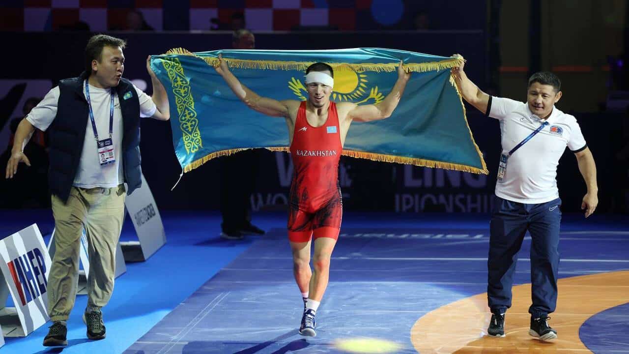 Айдос Султангали завоевал золото чемпионата мира по борьбе в Хорватии