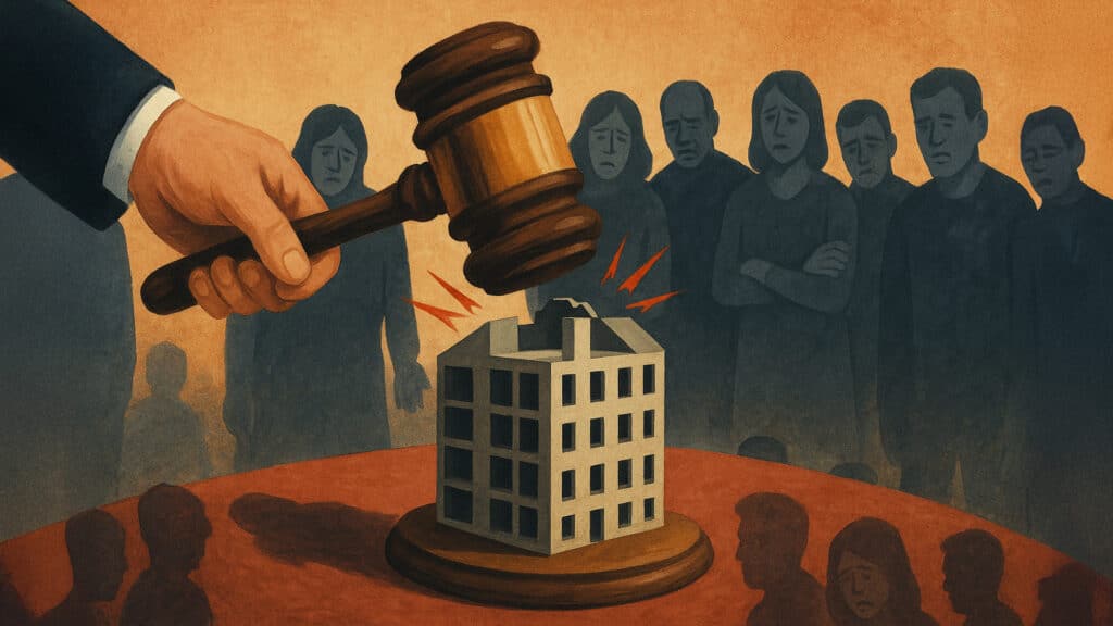 В Алматы распродают имущество компании Ермегияева, обманувшей сотни дольщиков