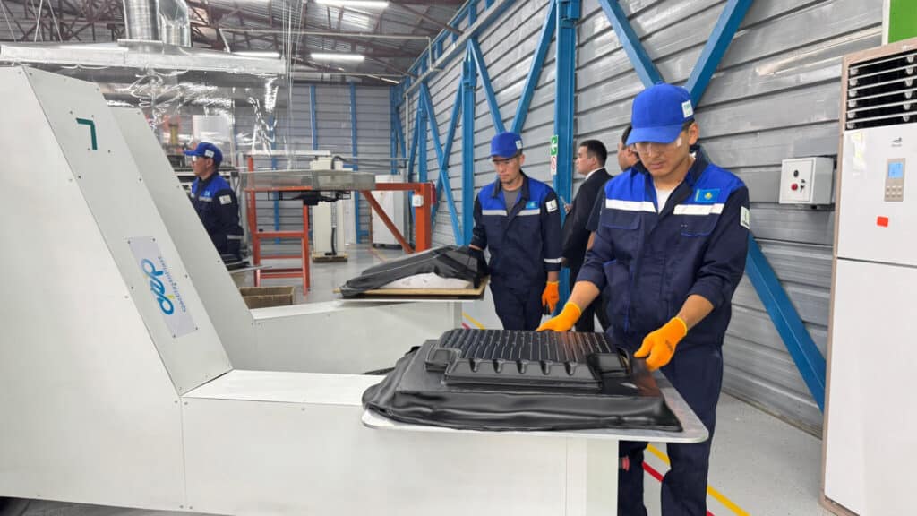 Завод автомобильных ковриков за 600 млн тенге запустили в Алматинской области