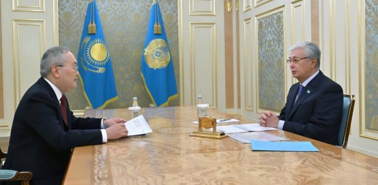 Тоқаев Қаржылық мониторинг агенттігінің басшысын қабылдады