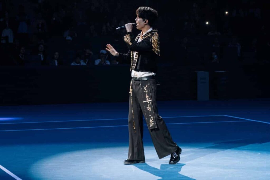 Димаш представил новую песню на турнире Almaty Open
