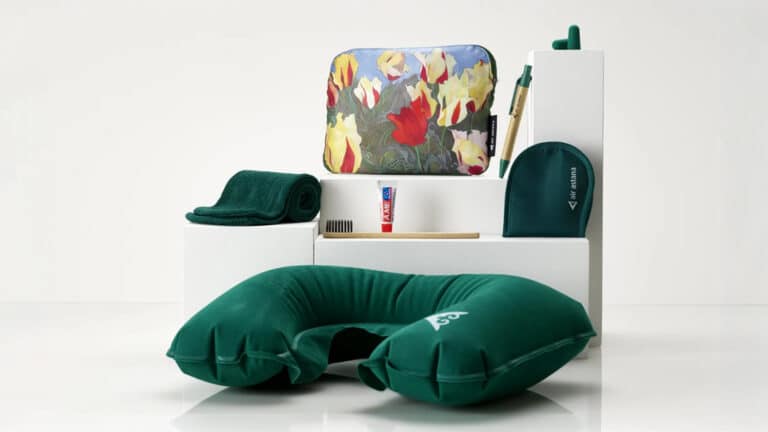 Работы казахстанских художников украсили дорожные наборы самолетов